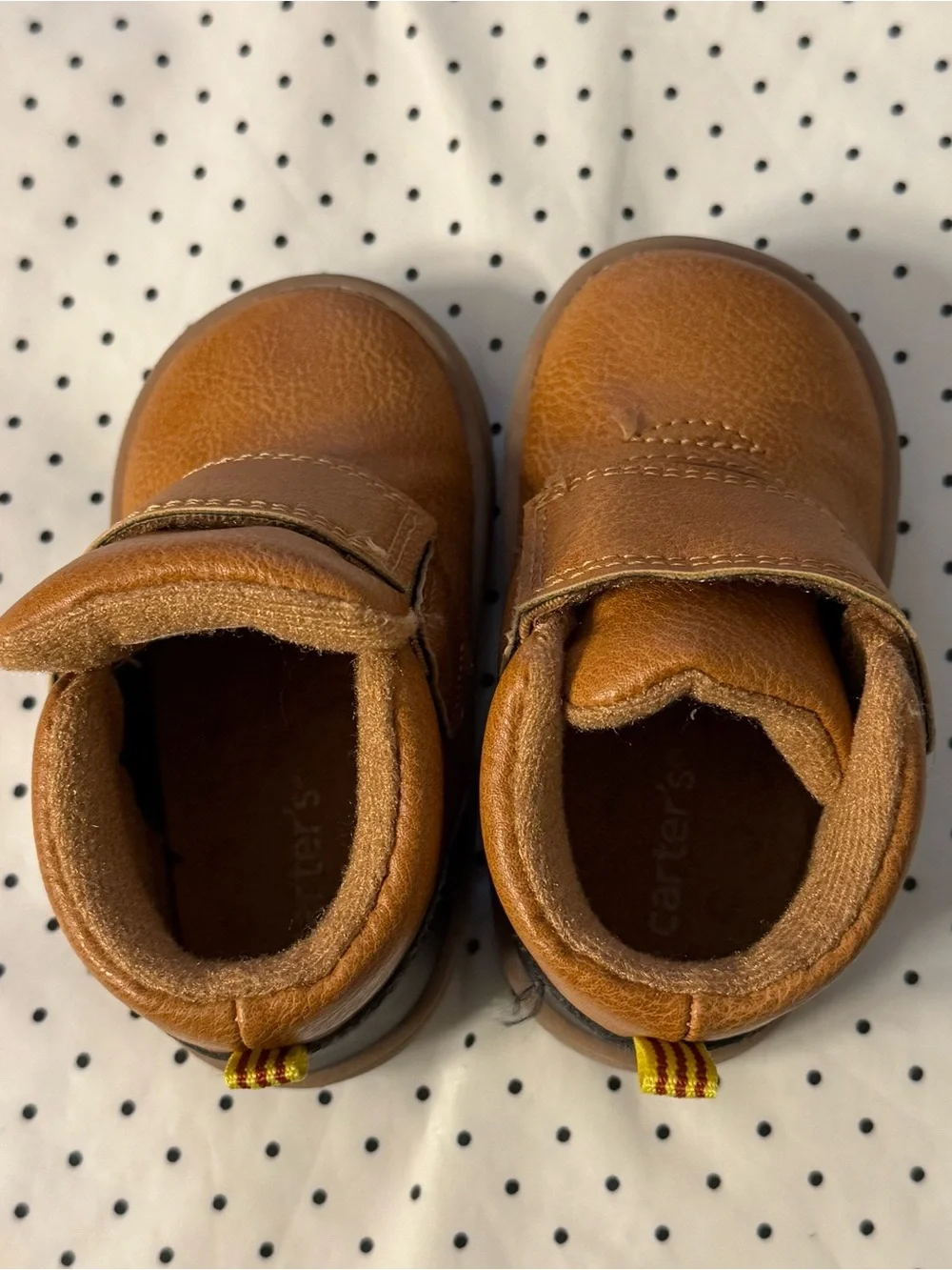 Carter's Tan/Brown Velcro Walker Shoes